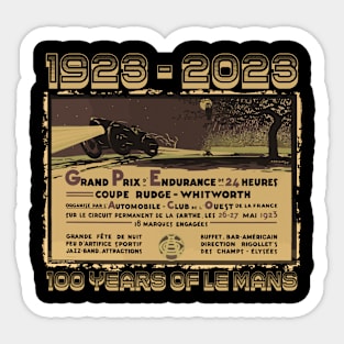 24 Hours Endurance Race 1923-2023 Sticker